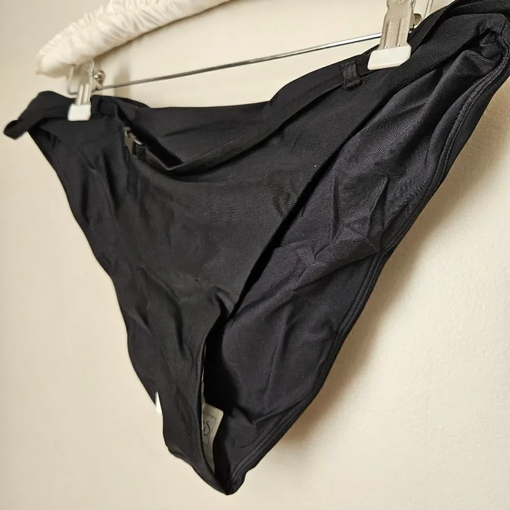 Andie Swim Bikini Bottom The Riviera Belted Black Casual Neutral Classic